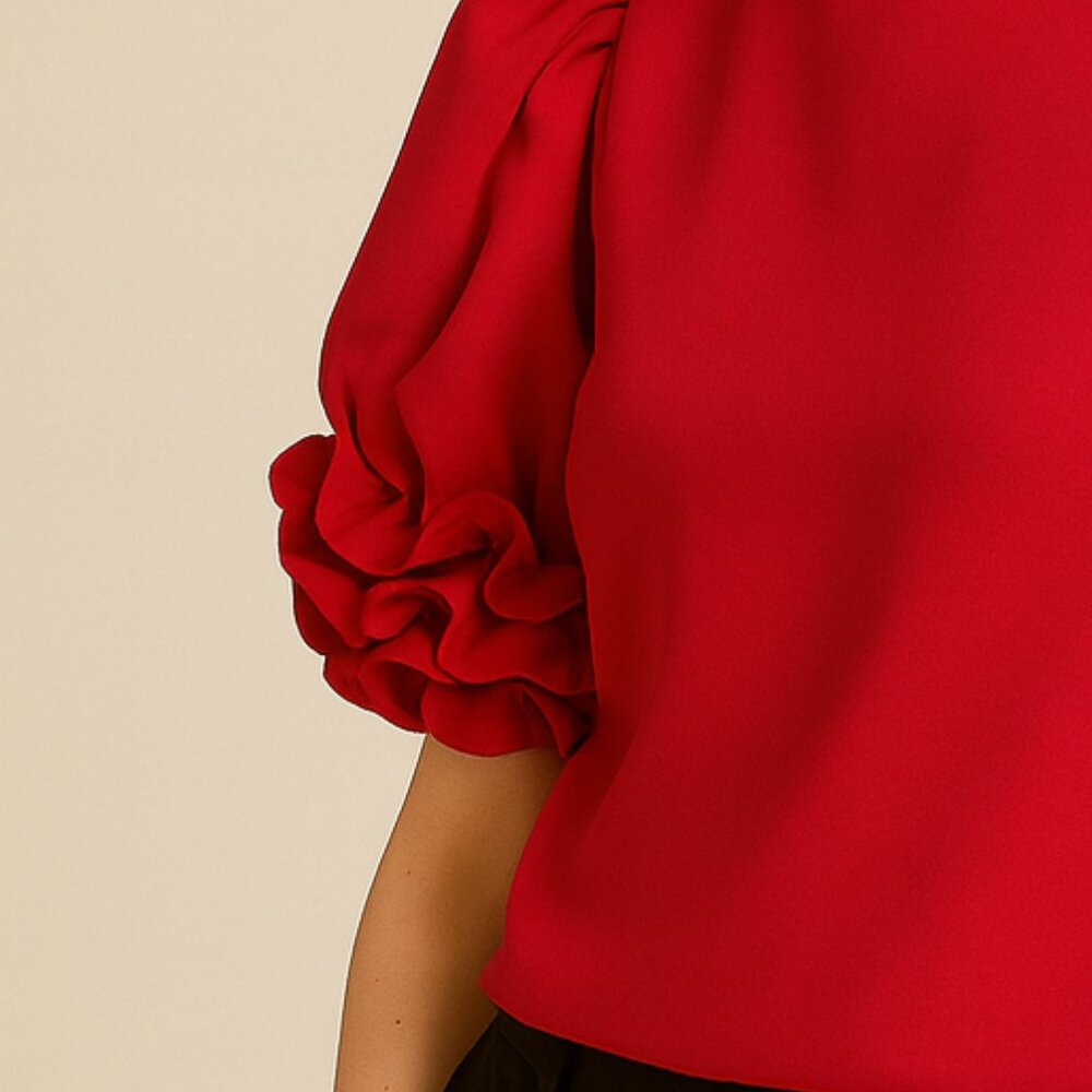 alberto makali WOMAN Puff‑Sleeve Blouse - Picture 10 of 16